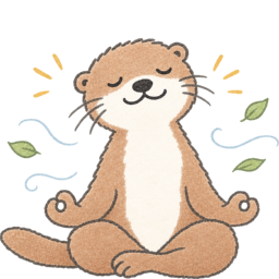Dottie sitting peacefully in a lotus pose